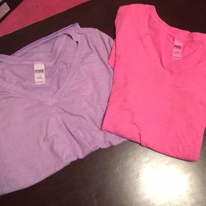 V-neck short sleeve T-shirts
